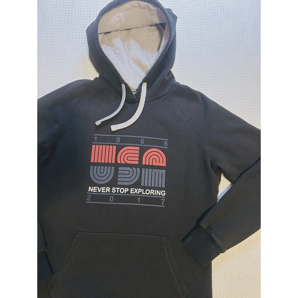 The North Face USA Women's Large Black Hoodie Never Stop Exploring Sweatshirt